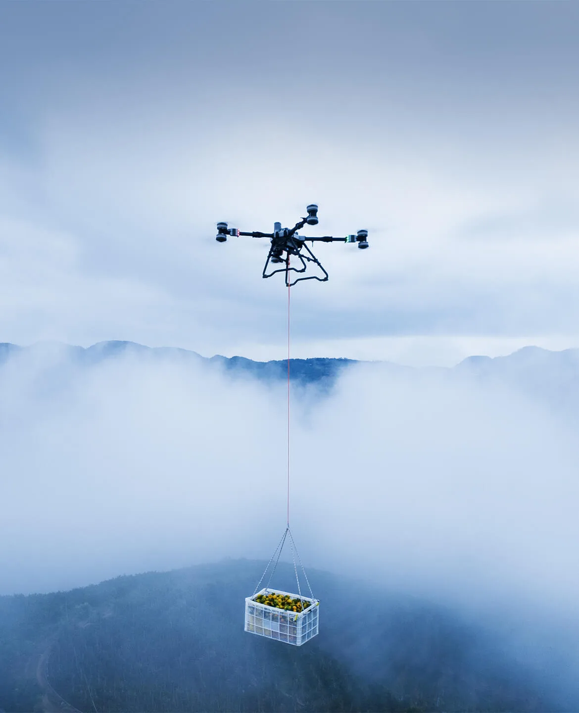 DJI Agras taşıma sistemi ile yük taşıma