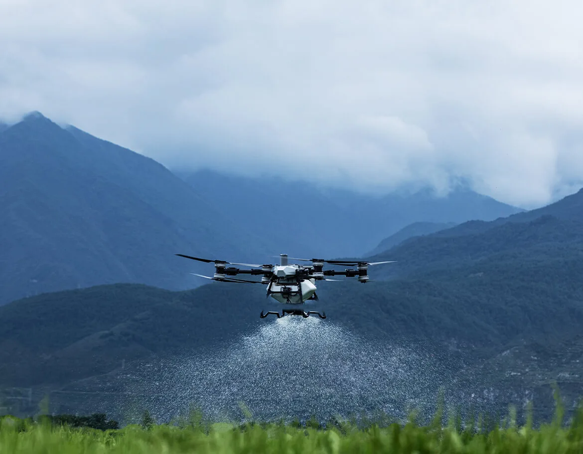 Dağlık arazide DJI Agras
