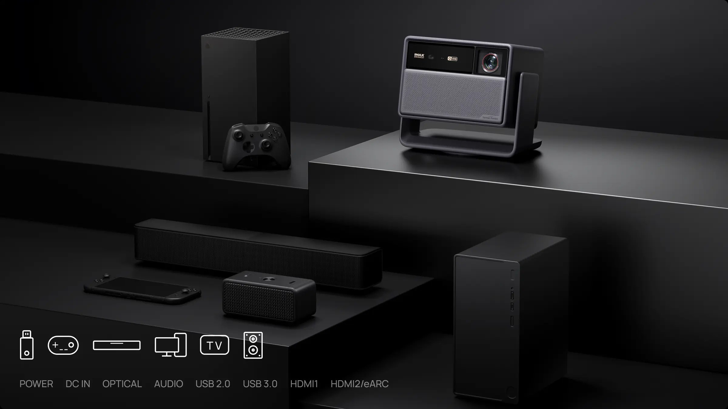 Konsol, soundbar, NAS: hepsi bağlı